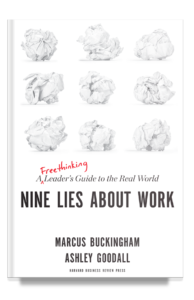 Nine Lies About Work book by Marcus Buckinghame